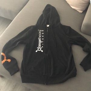 Black Orangetheory Zip Up Hoodie/Sweater